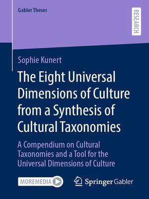 cover image of The Eight Universal Dimensions of Culture from a Synthesis of Cultural Taxonomies